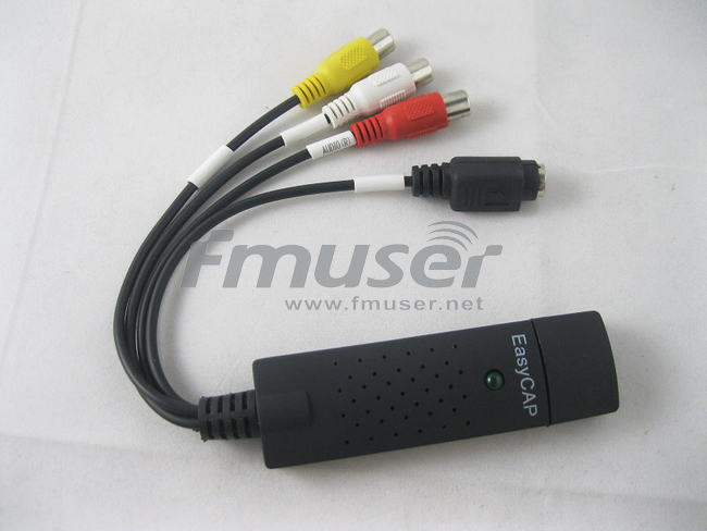 Easycap USB 2.0 easy cap Video TV DVD VHS DVR Capture Adapter usb video  capture video capture device-Other Products-FMUSER FM/TV Broadcast One-Stop  Supplier