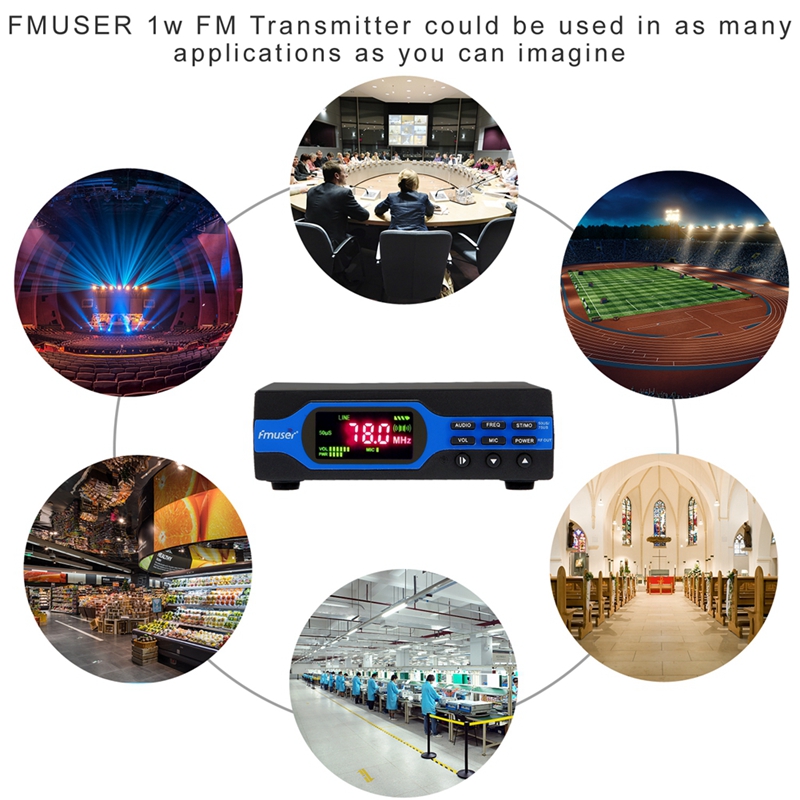 FMUSER FU618F-500C Transmisor FM profesional de 500 vatios Transmisor de  radio de transmisión FM para estación de radio FM-50w-1000w-FMUSER  Proveedor de ventanilla única de transmisión de FM / TV