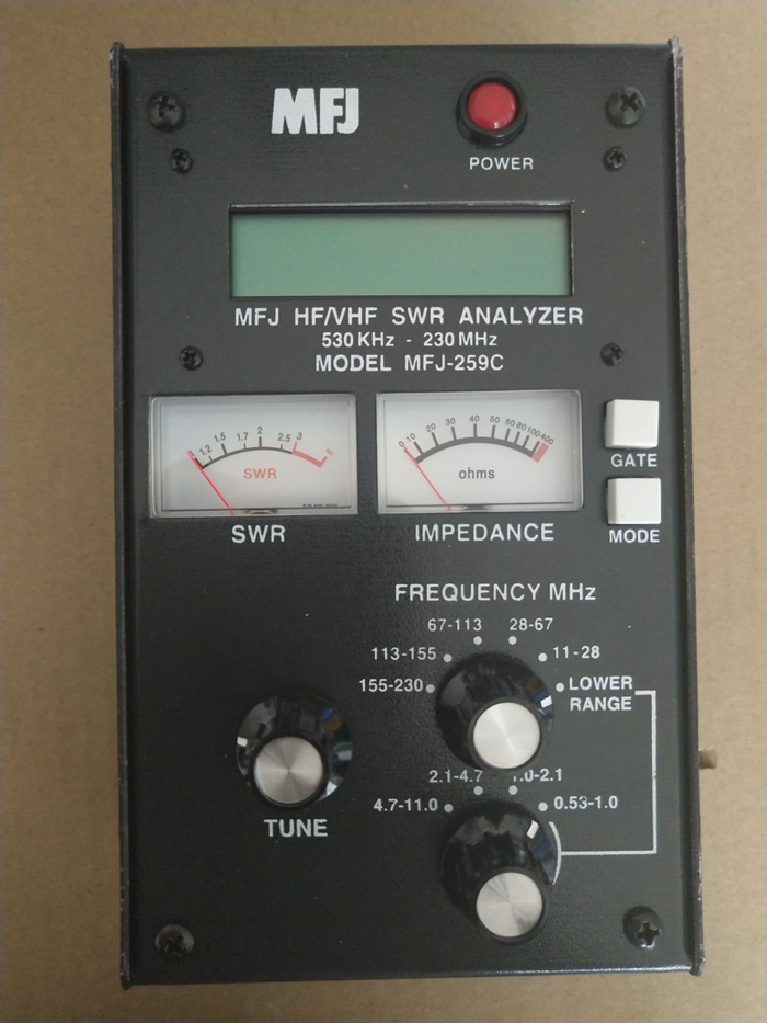 FMUSER MFJ-259D 0.53MHz-230MHz SWRアンテナアナライザーインピーダンステスター周波数カウンターRF信号発生器抵抗/リアクタンス/同軸アナライザー容量/インダクタンスメーター