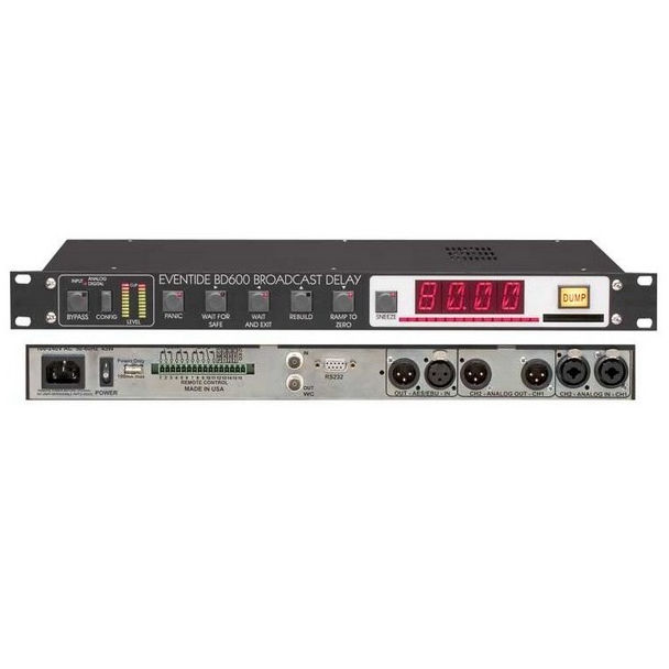 Eventide BD-600 profesional Broadcast retardo de audio digital y analógico de audio RS-232
