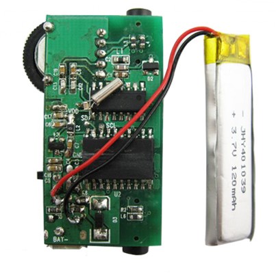 FMUSER Coin Size FM Receiver Board Fast Frequency genopladeligt batteri Annoncer Gave FM-radio OEM