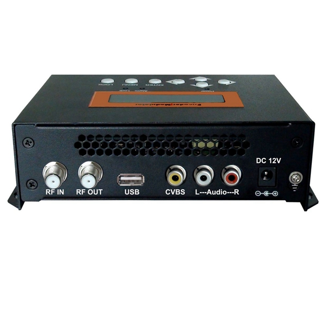 FUTV4622A DVB-T MPEG-4 AVC / H.264 SD Encoder modulation (Tuner, cvbs / RCA nan; RF soti) ak USB Upgrade pou Kay Sèvi ak