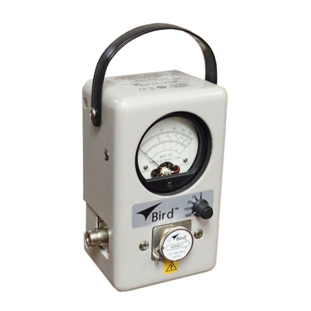 Fmuser Bird 4304A Wattmetro puntatore misuratore di potenza RF analogico Elemen RF da 25-1000 MHz da 5-500 MHz
