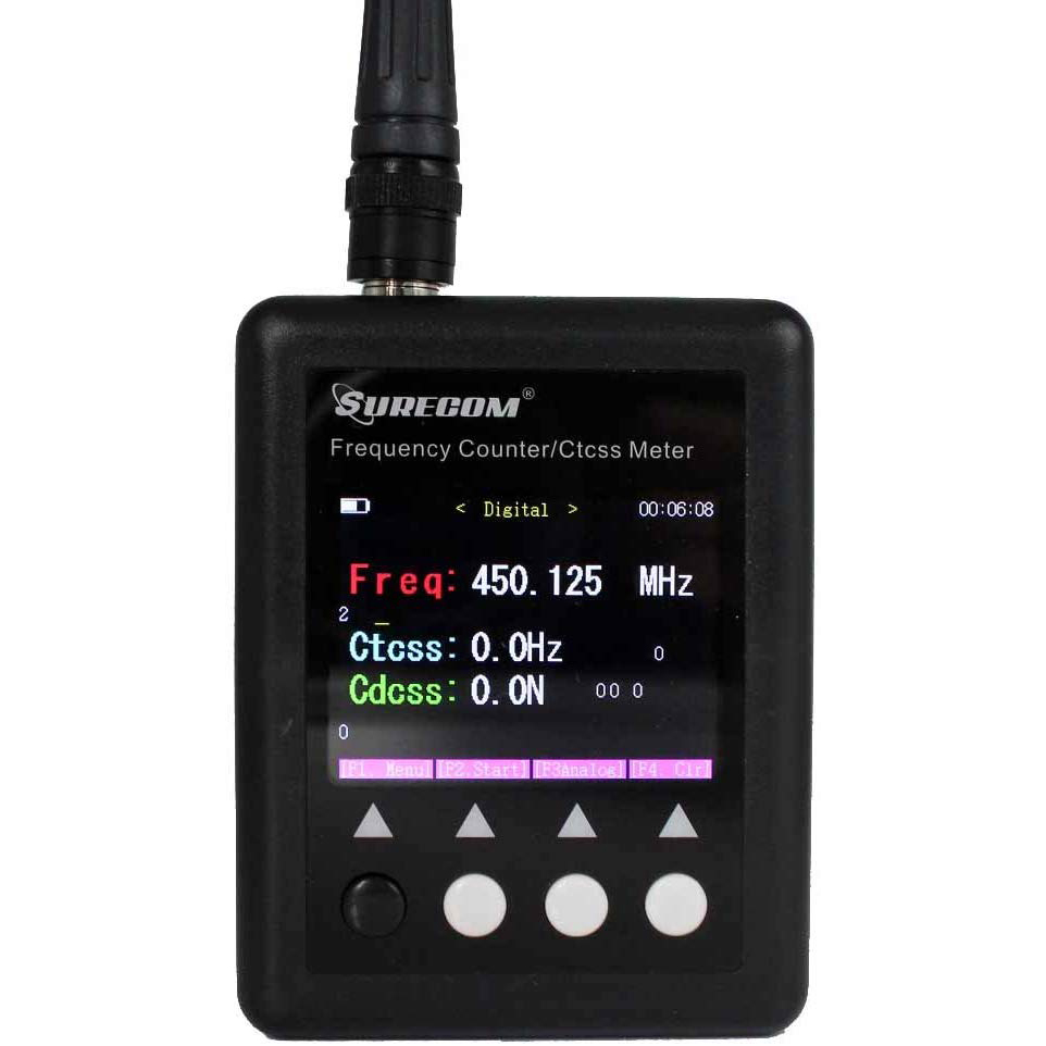 FMUSER Surecom DMR SF-401Plus Probador de radio digital Contador de frecuencia Lector analógico Medidor Walkie-talkie De mano con decodificador de subtono CTCCSS / DCS
